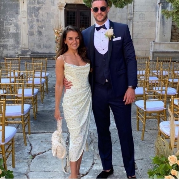 House of CB ‘Daniella’ Lemon Floral Balcony Corset Dress NWOT - Picture 5 of 15